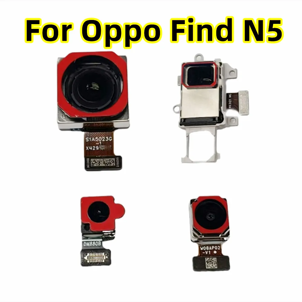 フロントバックカメラ-oppo-find-n5、cph2671-pkh110-リアウルトラワイドメイン-50mp-パリスコープ望遠モジュールフレックスケーブル交換部品