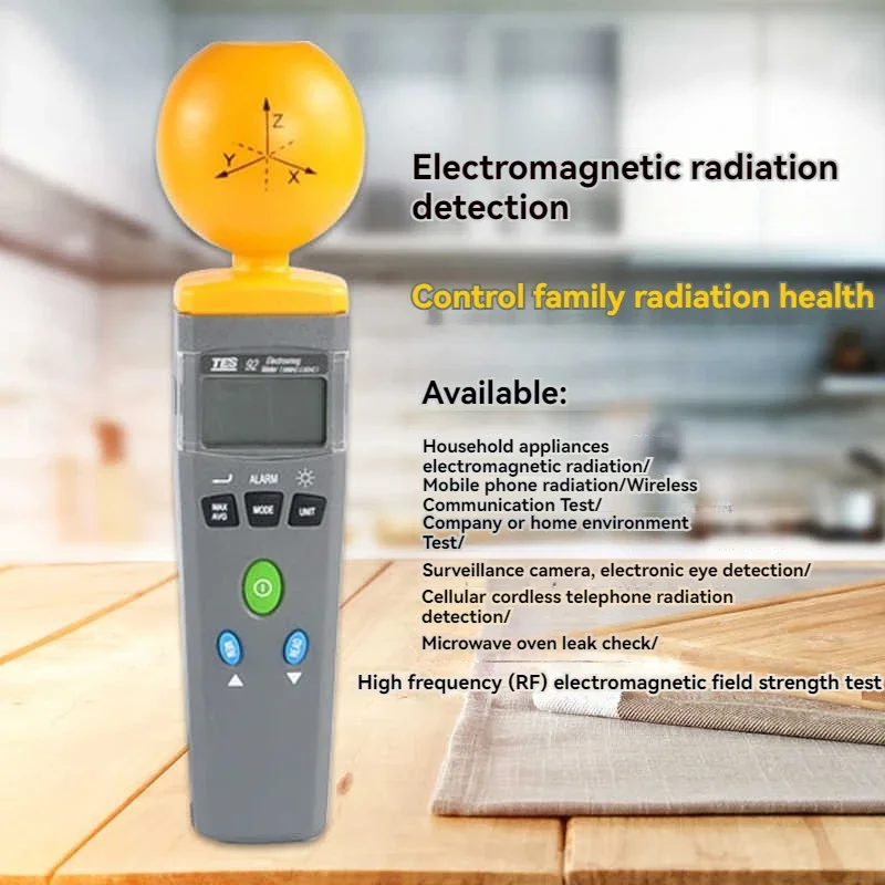 

Tes92 High Frequency Radiation Tester Electromagnetic Radiation Detection Tool Electromagnetic Radiation Meter