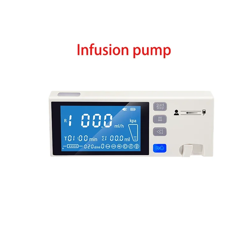 Stackable Type Human or Veterinary Use Syringe Pump Infusion pump LCD real-time Alarm Transfusion Heater