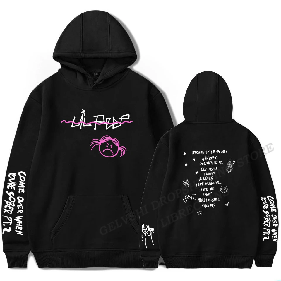 

Lil Peep Hoodie Men Women Fashion Hoodies Kids Hip Hop Hoodies Women Sweats Boy Coats Rapper Sweats Men's Clothing Cry Baby Coat