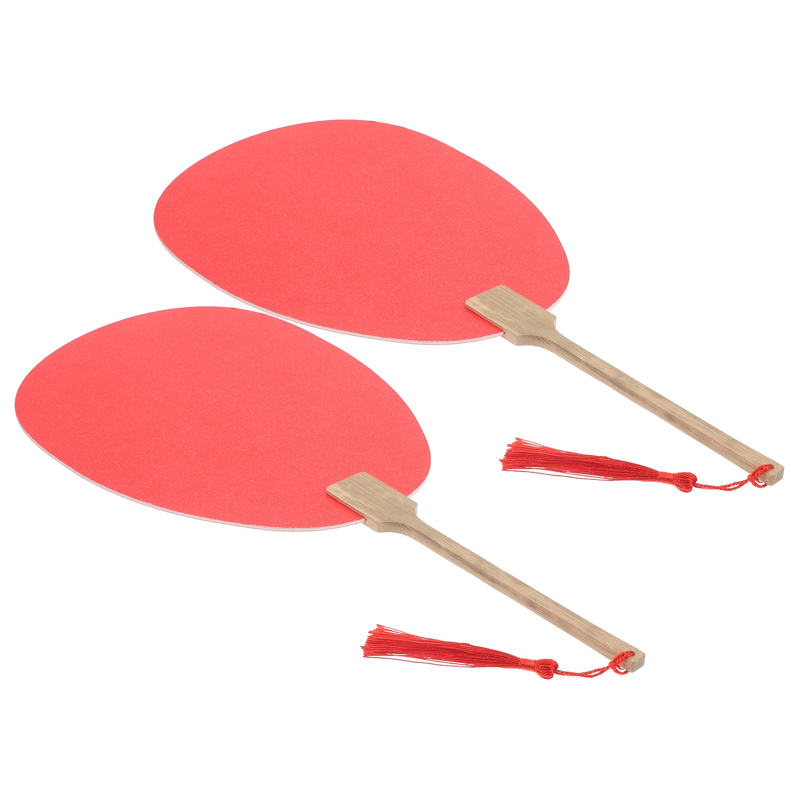 

2pcs Beauty Fans Blank Drawing Fans Decorative Painting Material Kids Creativity Craft Fan Wooden Paper