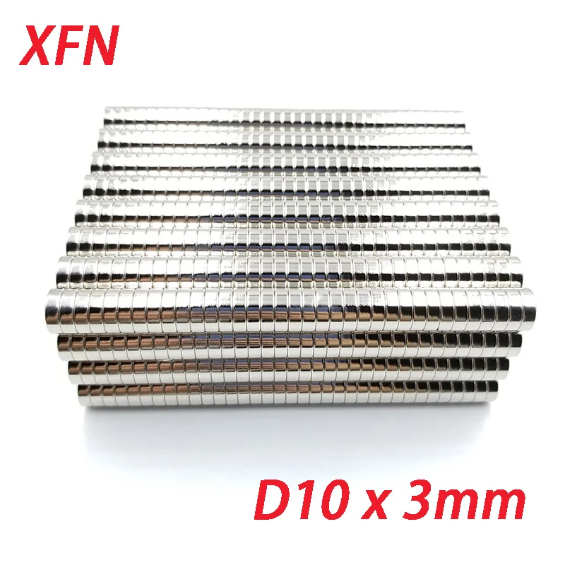 2000PCS 10x3mm Neodymium Magnet NdFeB Round Super Powerful Strong Permanent Magnetic imanes Rare Disc Earth 10x3 10x3 10*3 mm