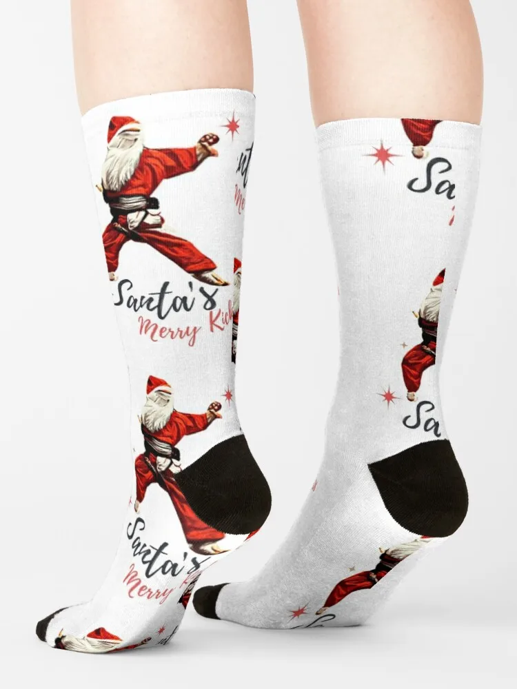 Merry Kickmas-calcetines de compresión para hombre y mujer, calcetín de estilo divertido, a la moda, para regalo