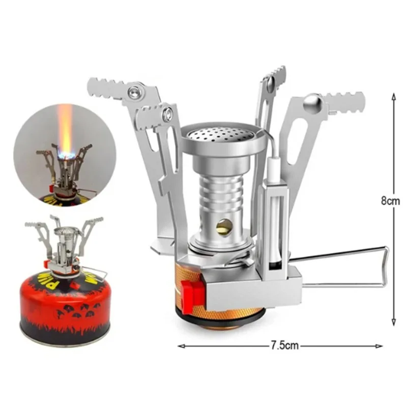 New 1PC Ultralight Portable Camping Stoves, Adjustable Valve Stove for Backpacking, Hiking, Mountaineering, Camping
