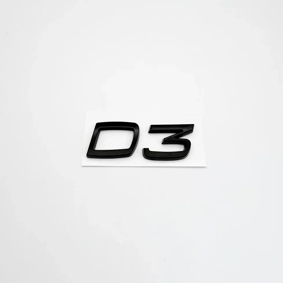 Car Metal D2 D3 D4 D5 D6 D7 Letters Logo Trunk Emblem Badge Sticker For Volvo S40 S60 V40 V50 XC40 XC60 V70 V60 S90 C30 XC90