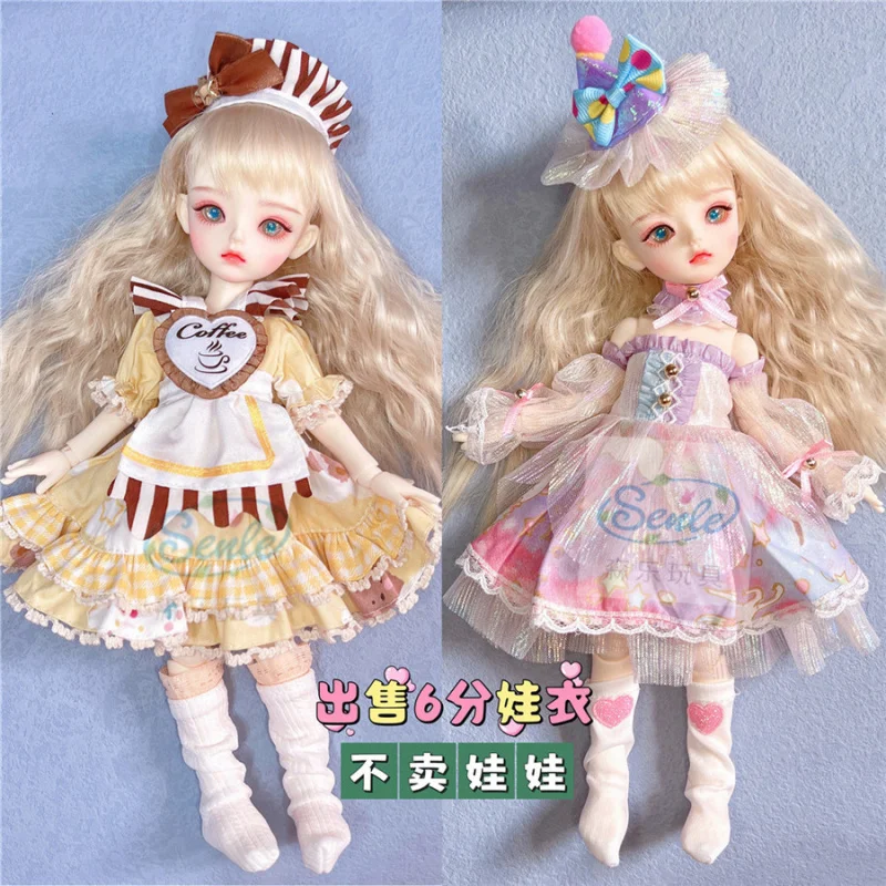1/6 BJD Doll Clothes 30cm Height Outfit Lolita Dress Uniform Maid for BJD Doll Accessories New Arrival High Quality