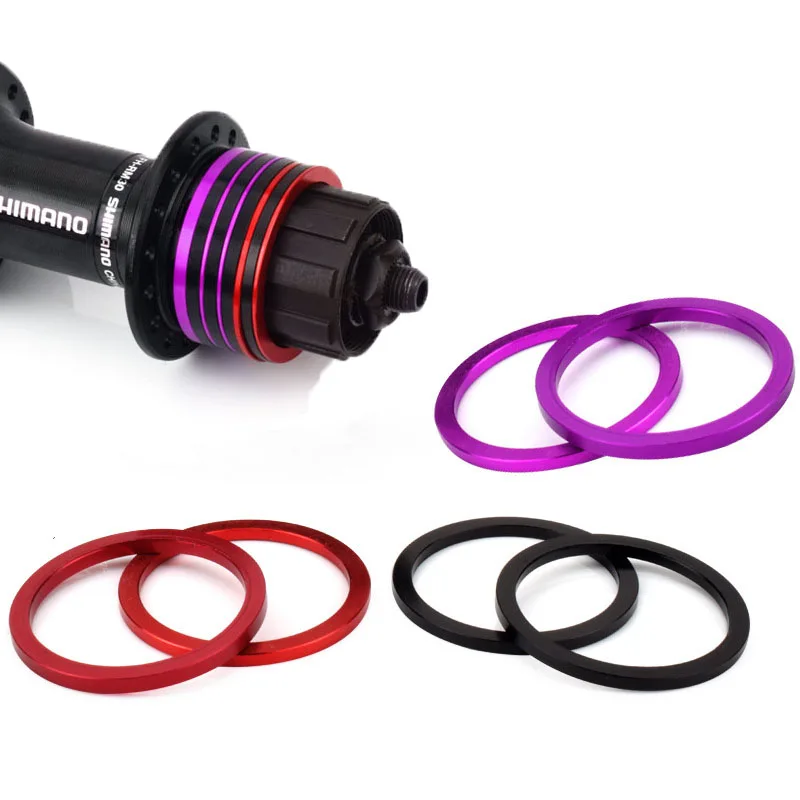 Flywheel Gasket Bicycle Mountain Bike Bottom Bracket Shim 1/1.5/2/2.5/3mm Adjust Spacer Bike Cassette Gasket BB Washer