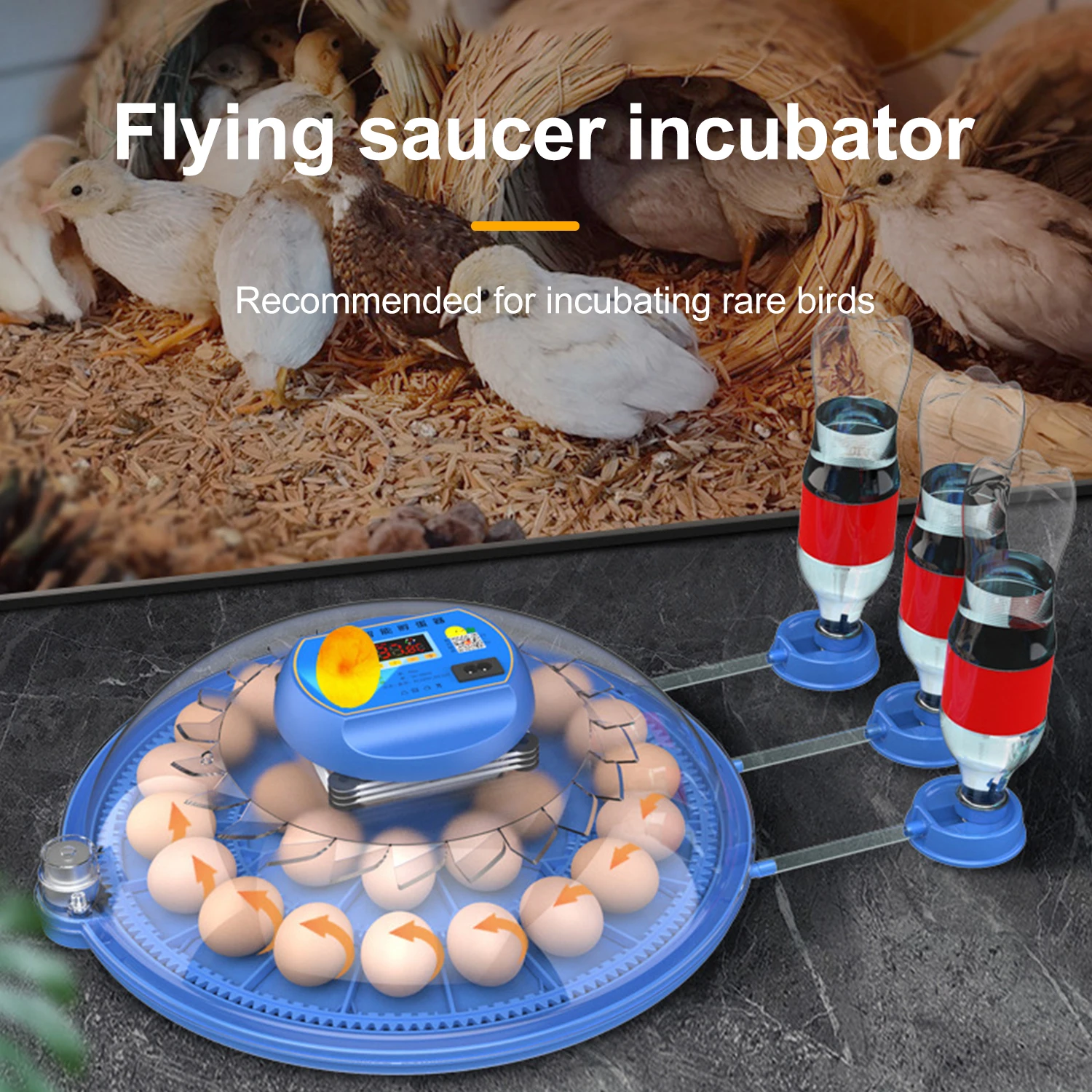 8/26/55 Flying Saucer Fully Automatic Intelligent Household Incubator With Automatic Water Replenishment And Temperature Control