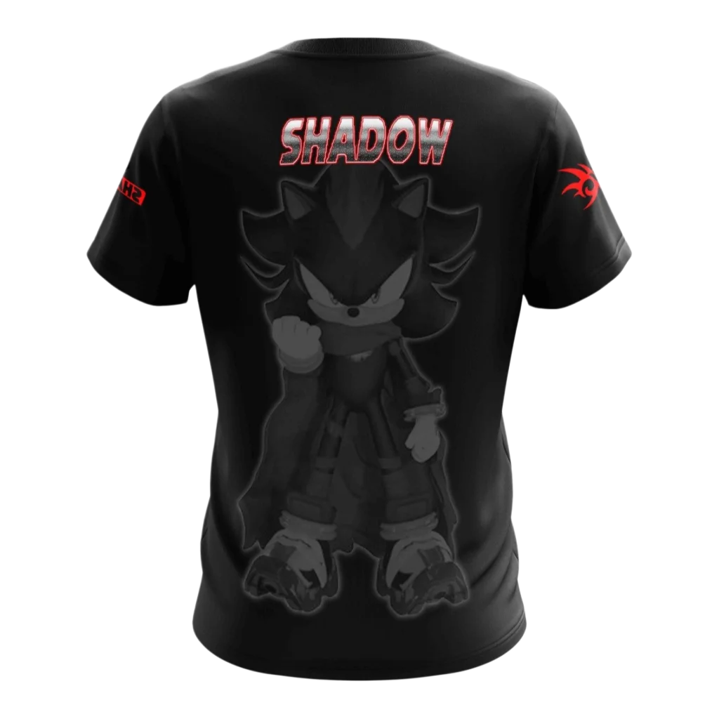 Hot Toys Shadow the Hedgehog 3D Print T-Shirt Family Summer Adult Kids Casual T-Shirt Breathable Quick Dry Anime Game Streetwear