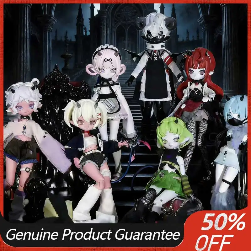 

Authentic Chuziding 8 Inch Posable Bjd Doll Demon Horn Series Mammon Lala Cute Collectible Blind Box Fashion Toy For Anime Fans