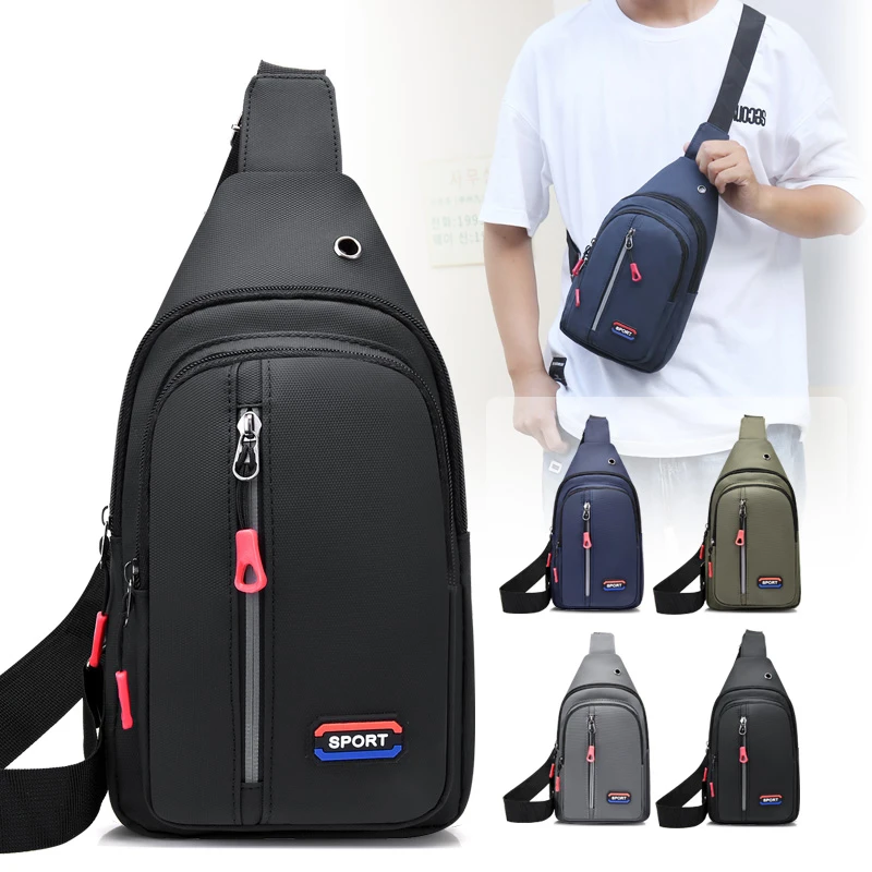 

Multi Functional Men's Chest Bag, Large Capacity, Men's Waist Bag, Korean Crossbody Bag, Mobile Phone Bag, Sports Chest Bag, Etc