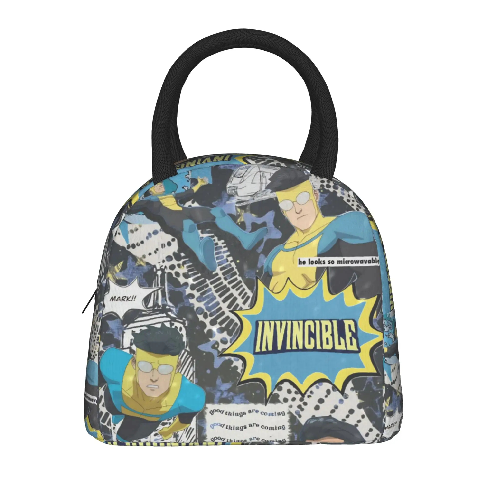 Invincibles Comic Thermal Insulated Lunch Bag for Picnic  Portable Food Container Bags Men Women Thermal Cooler Food Box