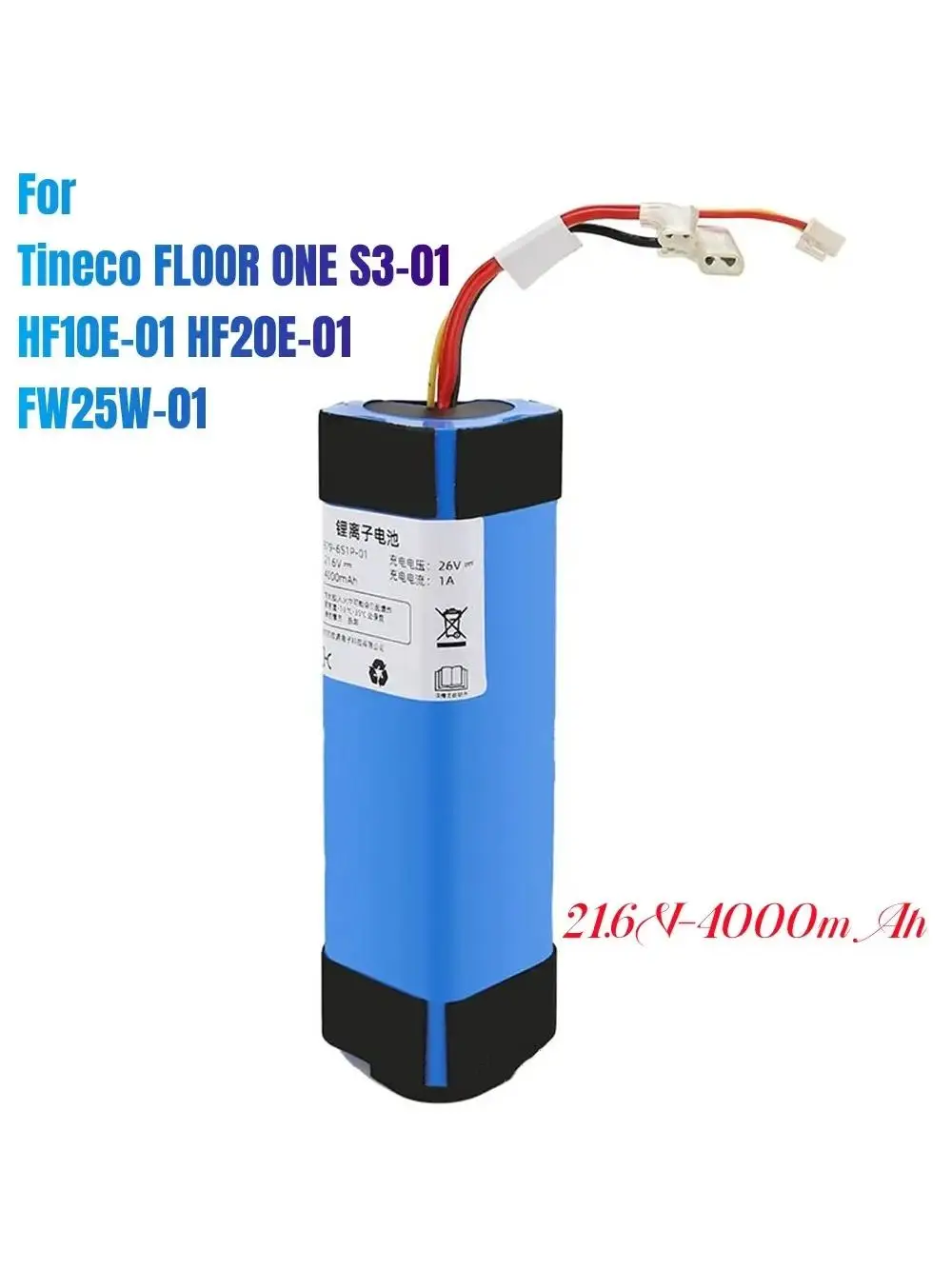 100% Original 4000mAh Pour Tineco FLOOR ONE 1.0 FW25M-01 FW25W-01 FW09010ECN HF10E-01 HF20E-01 S3-01 Aspirateur Batterie