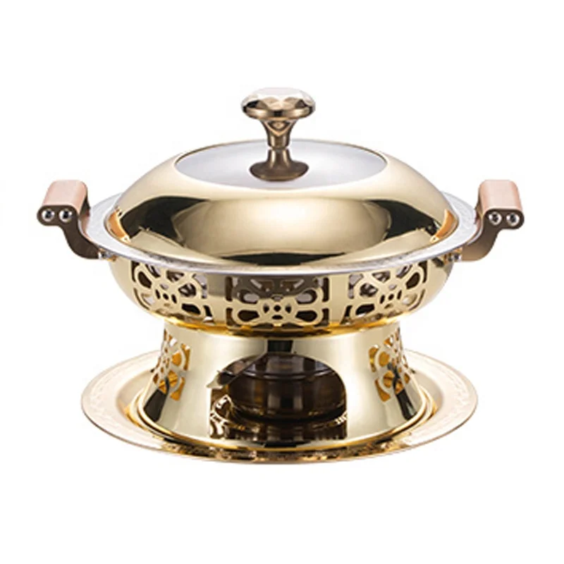 

Stainless Steel 304 Soup and Soup Pot Metal Hot Pot Buffet Stove Restaurant and Catering Special Event Fire Boiler