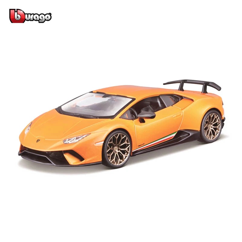 Bburago 1:24 Scale Lamborghini Huracan Performante Alloy Luxury Vehicle Diecast Pull Model Toy Collection Gift