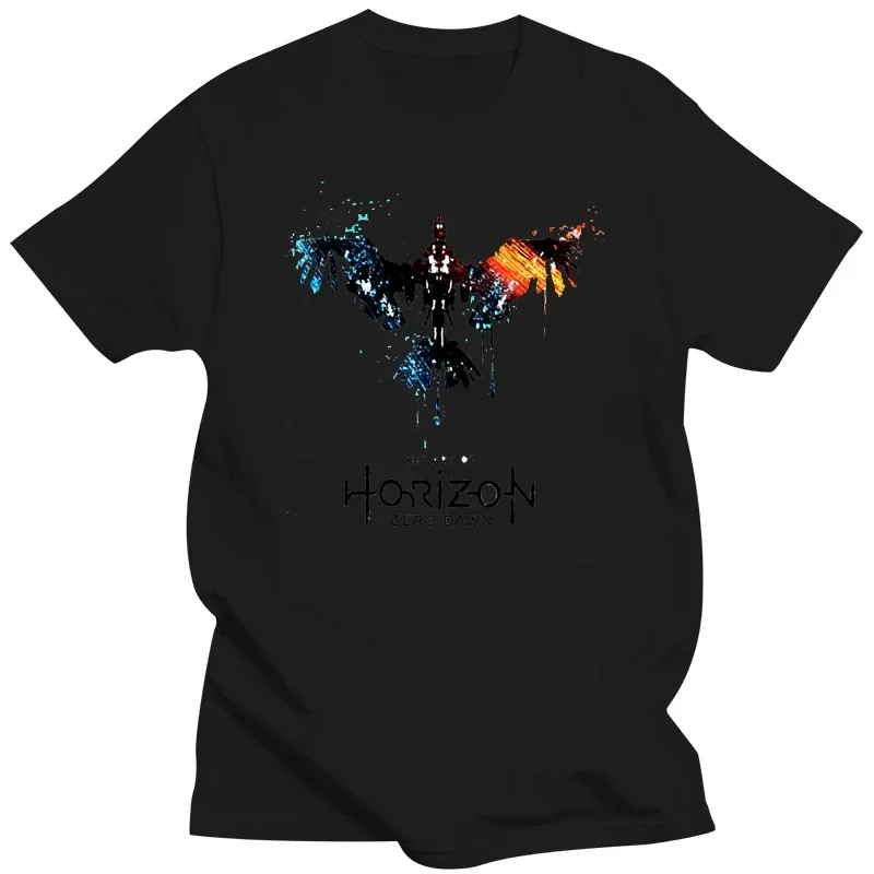 Camiseta blanca Horizon Zero Dawn 2024 NEW Men's cloting Short Sleeve Tees y2k tops fugees