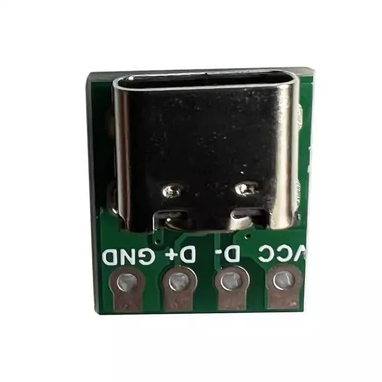 100pcs type-c female test board double-sided reversible usb3.1 16p to 2.54 high current power adapter board