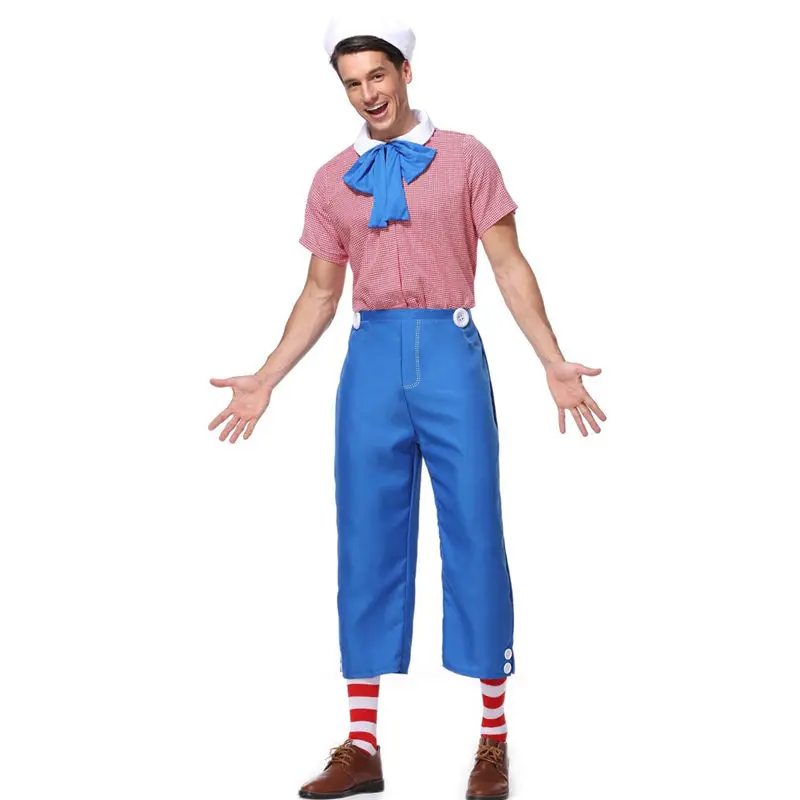 زوجين هالوين مهرج زي مجموعة حفلة تنكرية الكرة أداء الزي ماجيك ow زي ألياف البوليستر 00% المرحلة زي