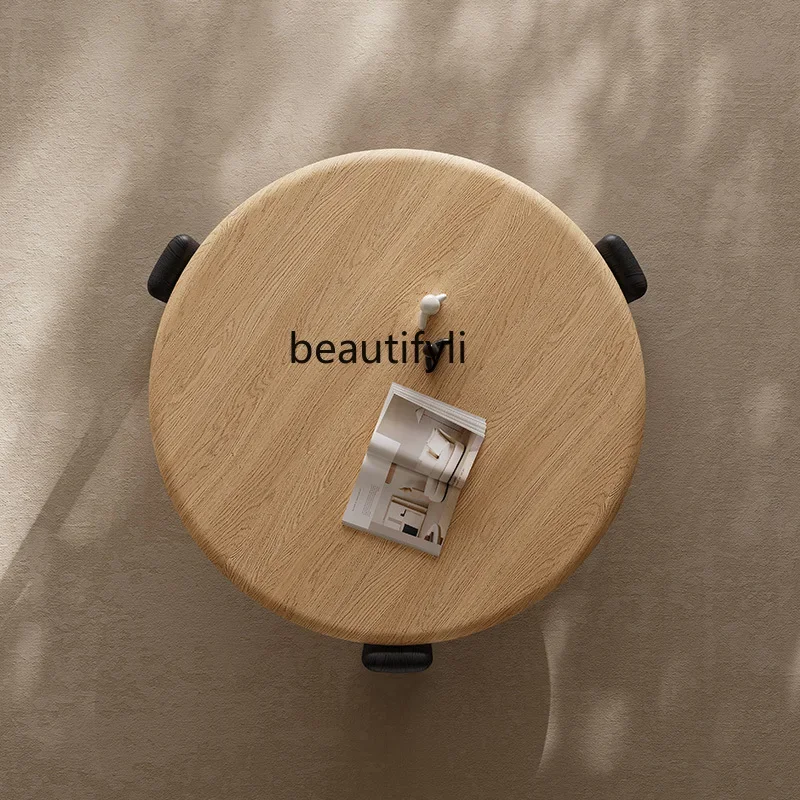 

American Italian minimalist coffee table combination round coffee table creative size apartment living room home designer