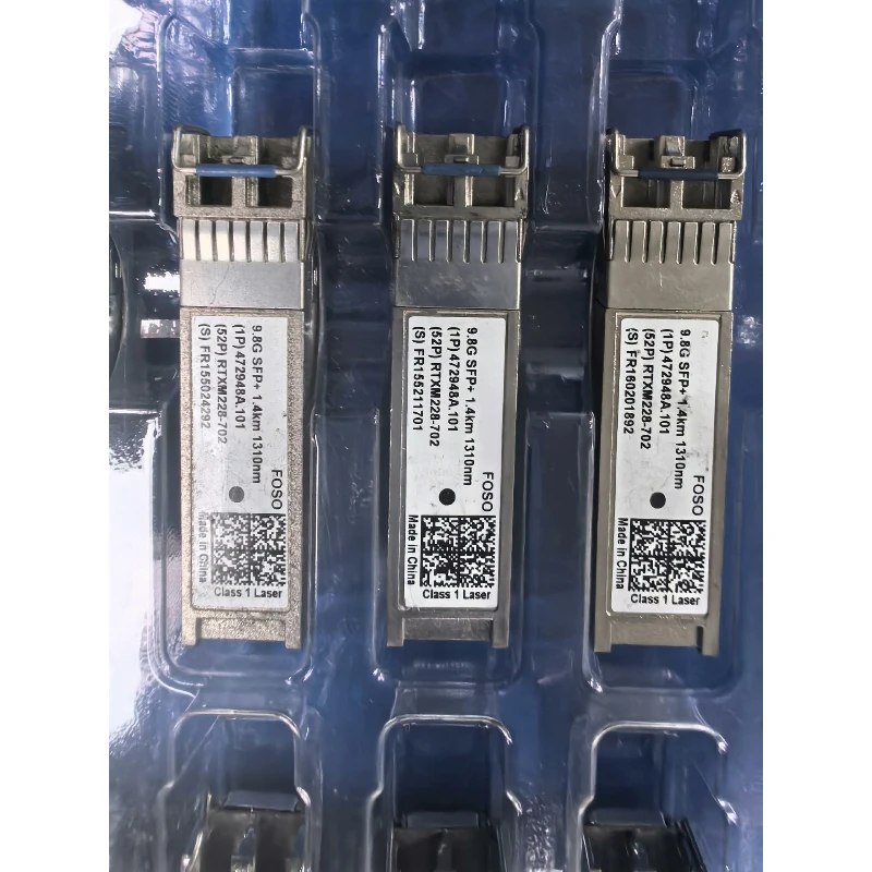 2pcs 90% Used 475338A.101 10G 1310nm 1.4km SMF Dual Fiber SFP+ Optical Transceiver Module 10G-1310-1.4km-SFP+ for Nokia