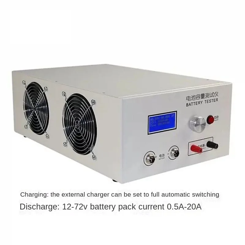New Ebc-B20H 12-72V 20A Acid Lithium Battery Capacity Tester Support External Charger Charging and Discharging 100-240V.