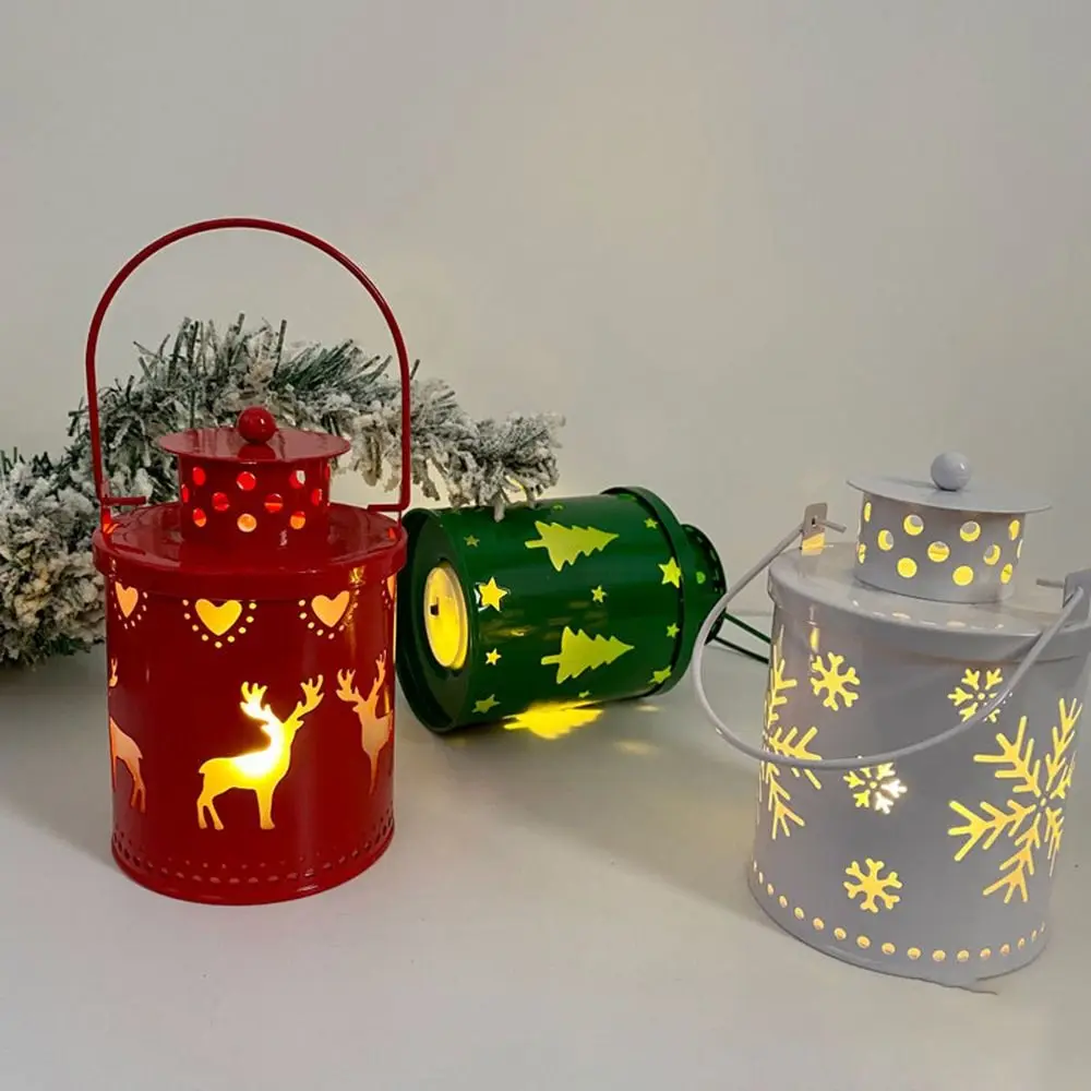 

Elk Christmas Pendant Led Lights Hanging Snowman Christmas Little Night Lamp Snowflake Christmas Tree