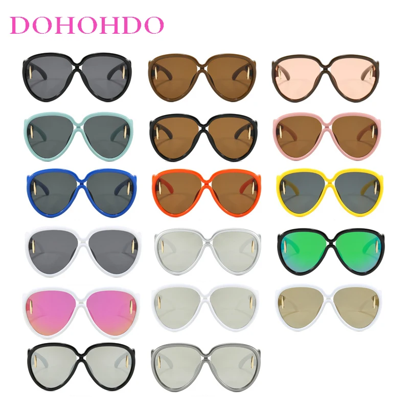 البخار فاسق Y2K المسامير المتضخم الإطار النساء النظارات الشمسية العلامة التجارية مصمم الرجال مكبرة في الهواء الطلق محرك الرياضة يندبروف نظارات UV400