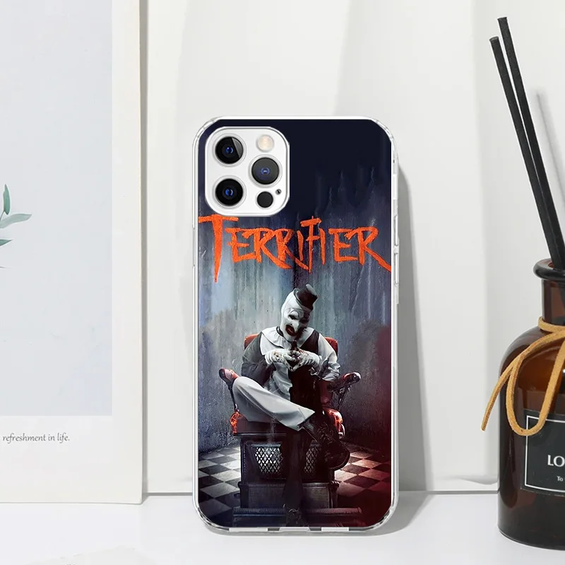 Horror Movie Terrifier Phone Case For Iphone 16 15 14 13 Pro Max 12 Mini 11 X Xr Xs 7 Plus 8 + Se 2020 Art Fundas Back Cover