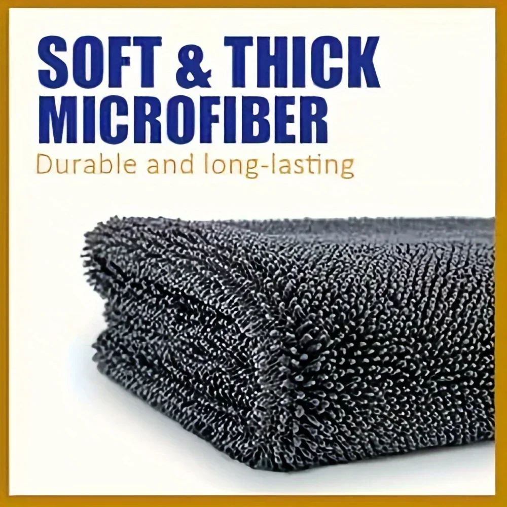 Ultra Absorbent Car Wash Towel 1Pc Extra Large Quick Dry Soft Non Shedding No Streak 24x35 Inches Detailing Cloth Kit