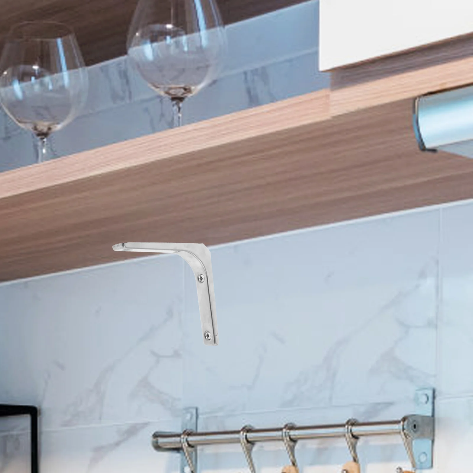 4 قطع من دعامات الرف المثلثة المصنوعة من الفولاذ المقاوم للصدأ شديدة التحمل، أرفف عائمة مثبتة على الحائط تدعم ديكور المنزل والمكتب