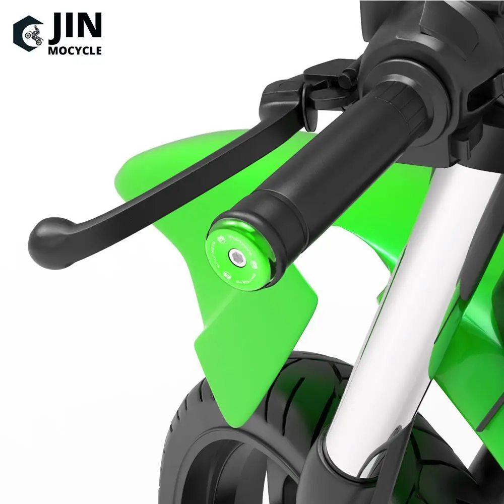 2023 CNC Handle Bar End Handlebar Grips Ends Cap Plug Slider For Kawasaki KLR650 KLR 650 1987-2016 2017 2018 2019 2020 2021 2022