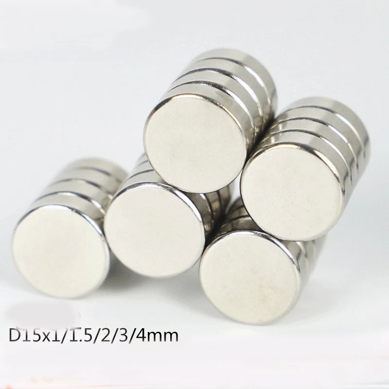 D15x1/2/3/4mm Circular Magnetic Balls N52 Neodinium Magnet Fridge Super Powerful Neodymium Magnets for Refrigerators Ferrofluid