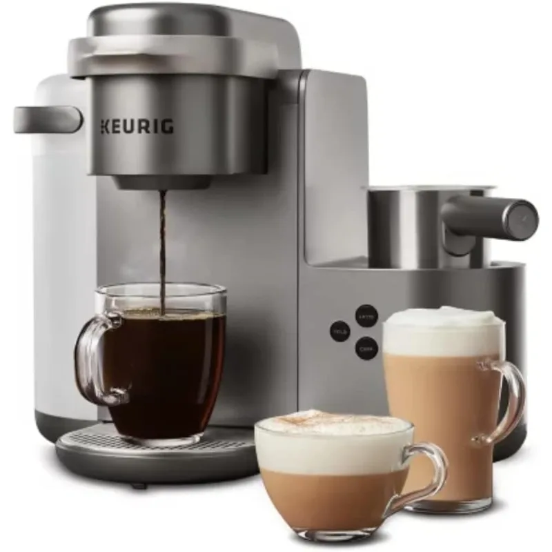 Keurig K-Cafe C de dose única K-Cup Pod Coffee, Latte e Cappuccino Maker, Níquel