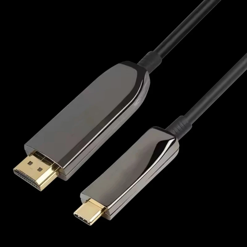 

USB C to HDMI Optical Fiber Cable 8K@60Hz 4K@120Hz Type C to HDMI HDTV Cable 10M for TV Converter MacBook Air iPad USB-C HDMI