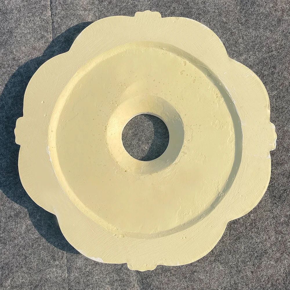 PU Polyurethane Foam Material French Carved Lamp Panel Imitation Plaster Lamp Holder Ceiling Lamp Crystal Lamp Decoration