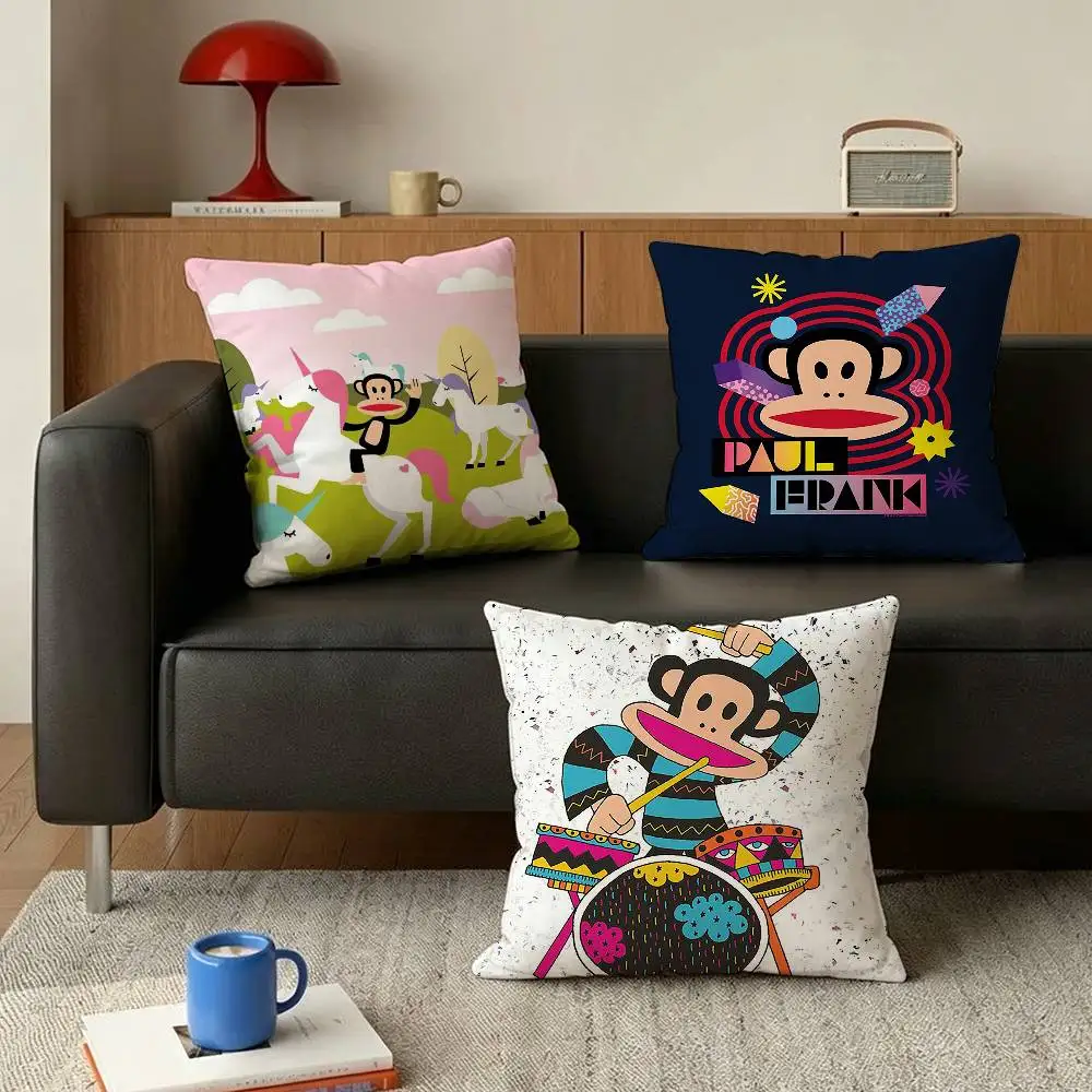 Monkey Funny Paul F-Frank   Various Sizes Square Pillow Case For Car Home Bedchamber Decor