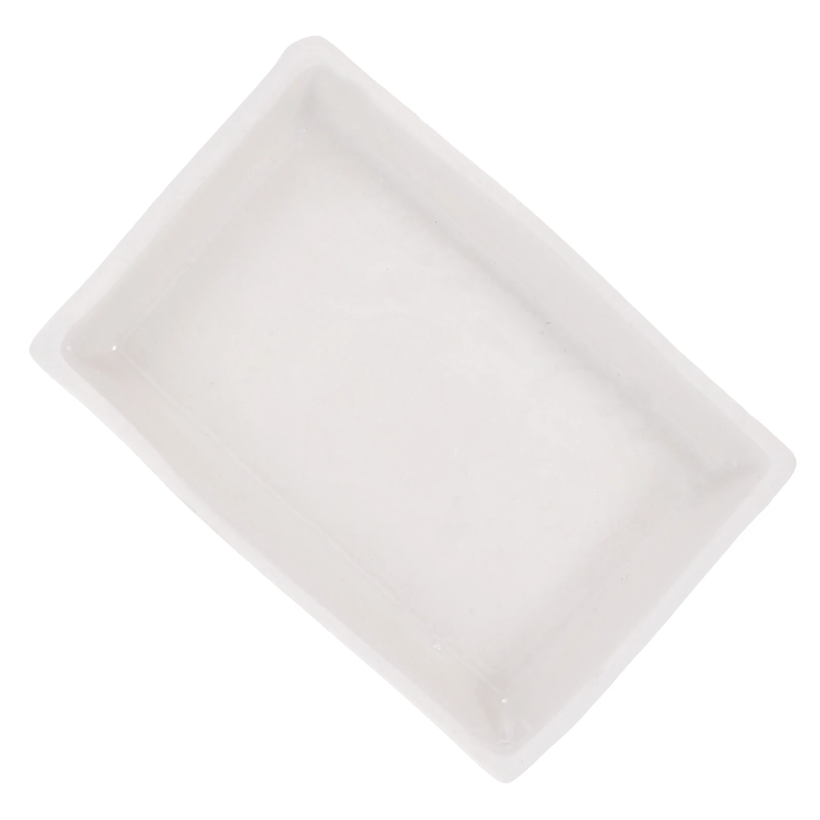 طبق رمادي من البورسلين المقاوم للحرارة العالية، صينية سيراميك ذات سعة كبيرة، تجربة مختبر، حامل مستطيل كيميائي صغير