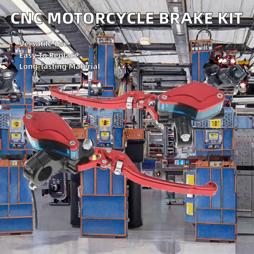 CNC Handle Upper Pump Assembly for Motorcycle Hydraulic Clutch Handbrake Lever with Disc Brake Spare Parts Calipers Included