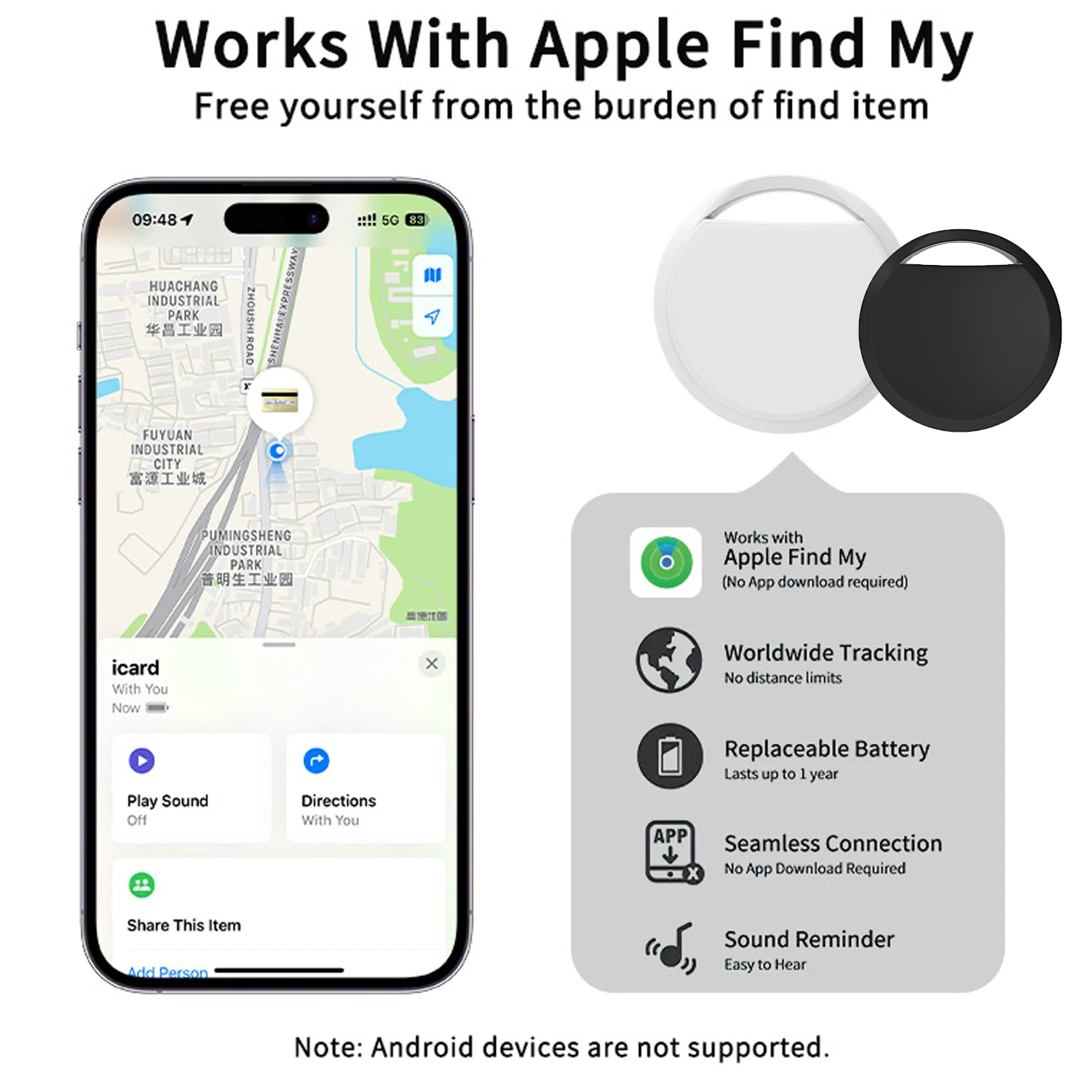 

GPS Mini Locator AntiLost Alarm Wallet Keychain Smart Tag Bluetooth-Compatible Tracer Keychain Dog Pet Child Tracker Key Finder