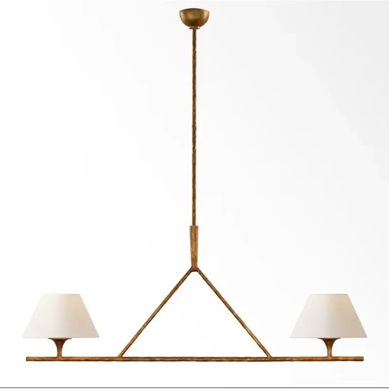 Custom Metal Hanging Lamp Dining Light Living Room Lighting Fixture Hotel Pendant Light Vintage Chandelier