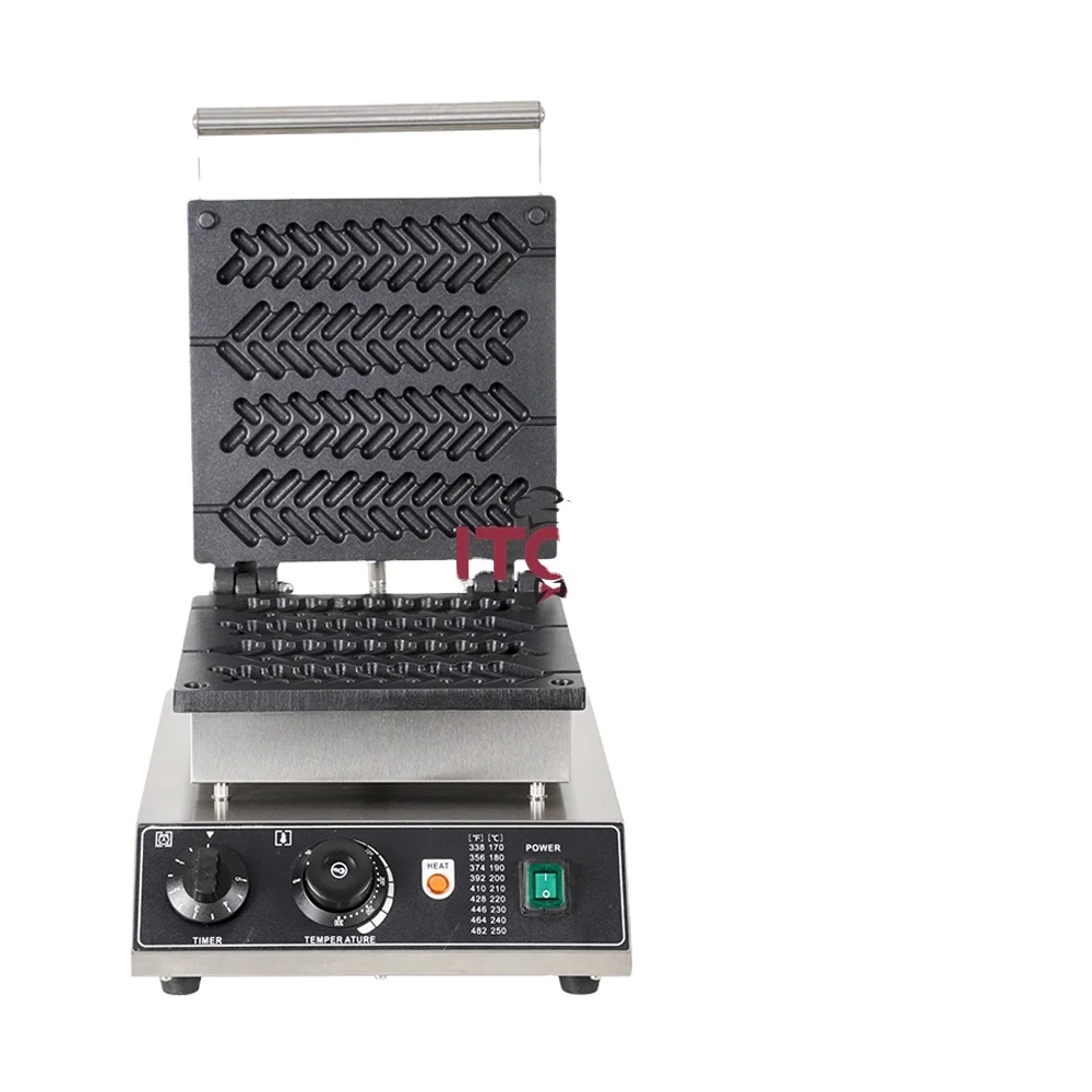 Electric Wheat Waffle Machine Industrial Lolly Waffle Stick Hong Kong Egg Waffle