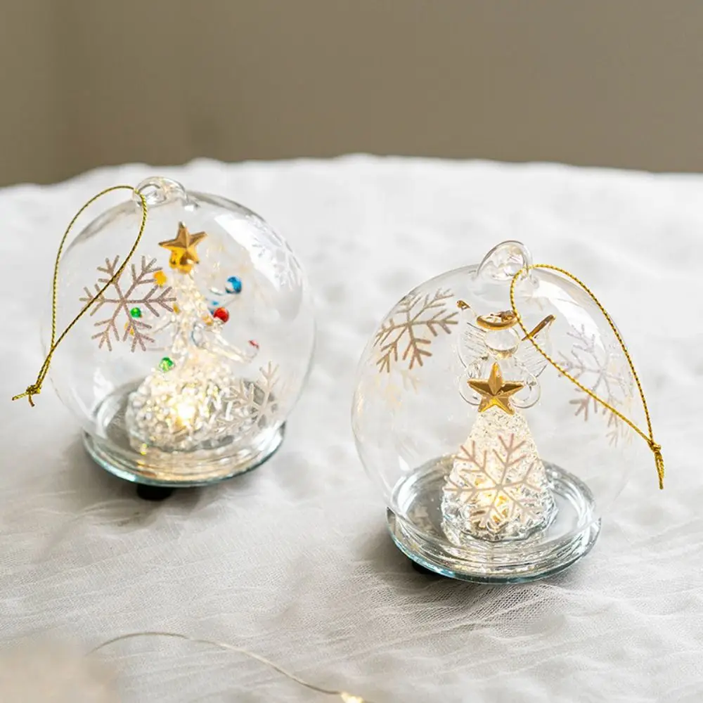 New Glass Angel Fairy Glass Light Transparent Fairy Design Kawaii Decor Ornaments Nordic Night Light Home Living Room - view 3