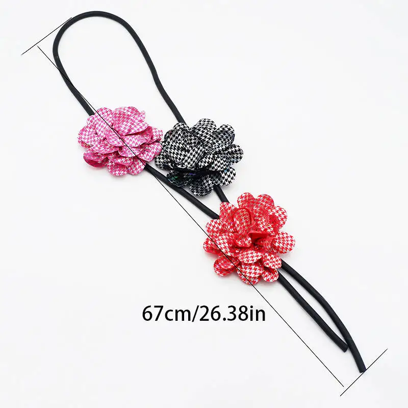 New Retro Style Flower Colored Rubber Chain Handmade Bohemian Style Design Jewelry Clothing Chain With Jewelry Necklace