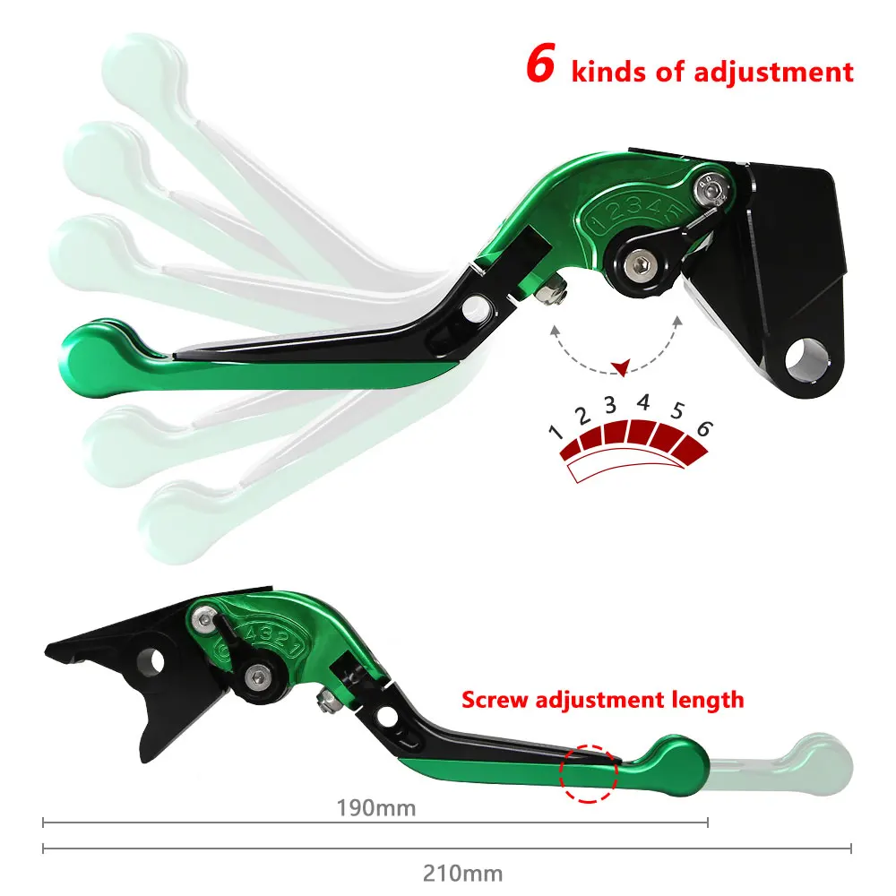 For HONDA CB1000R CB 1000R 2008-2021 09 10 11 12 13 14 15 16 17 18 19Motorcycle Adjustable Folding Extendable Brake Clutch Lever