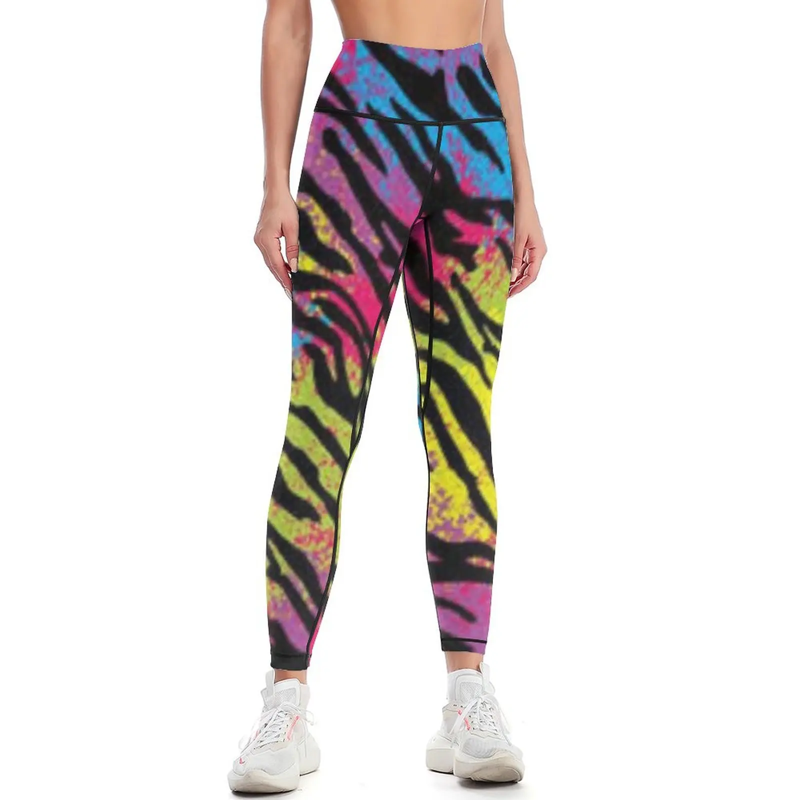 

Tiger stripe Rainbow 90s pattern Leggings sport legging sportswear for gym active wear Womens Leggings