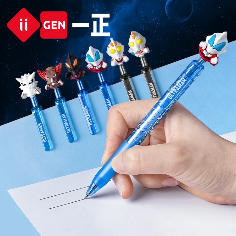 Imagem -03 - Zheng Iigen Yz7050 Ultraman Boneca Push Gel Caneta 0.5 mm Prêmio Estudante Kawaii Artigos de Papelaria Suprimentos Peças yi