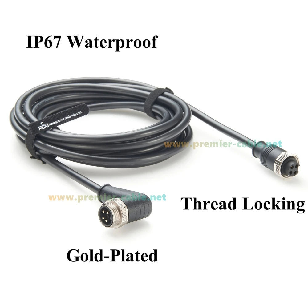 Rechtwinkliges Minifast 7/8"-16UN 4-Pin-Stromversorgungskabel IP67 Mini-Change Stecker auf Buchse DeviceNet-Kabel für Profibus-Feldbus – Detail 4