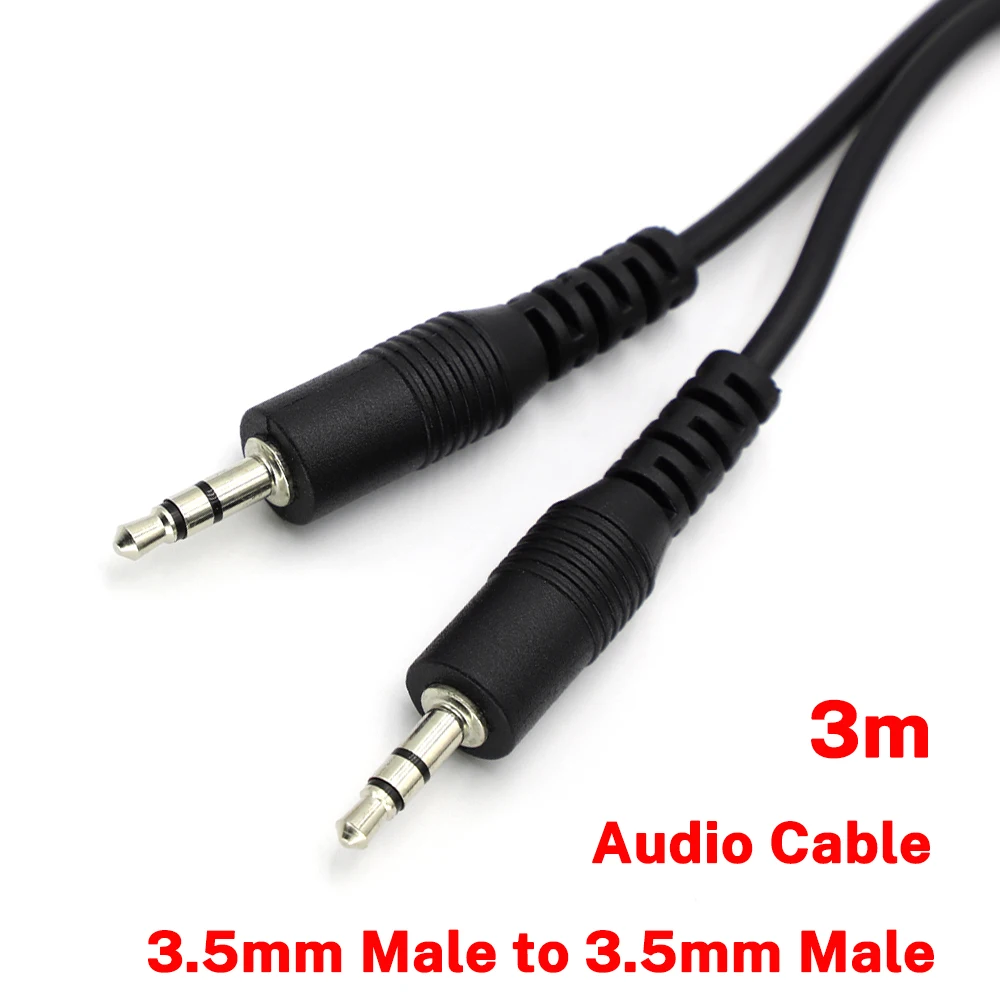 3M Audio Cable 3.5 mm Jack Male to Male Aux Cable Compatible with Car Stereos Speaker Headphones 3.5mm Jack Aux Wire Cord