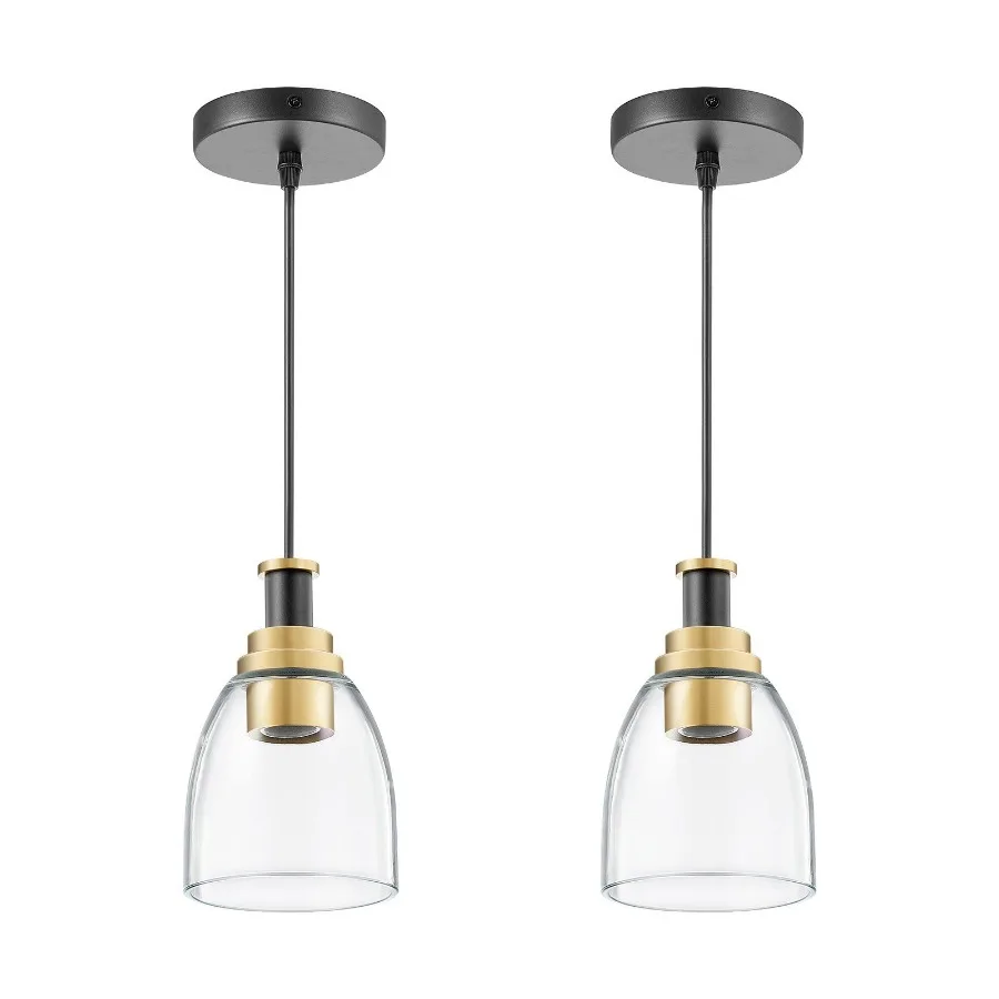 

Pendant Light 1Light Pendant Lighting with Glass Shade Adjustable Height