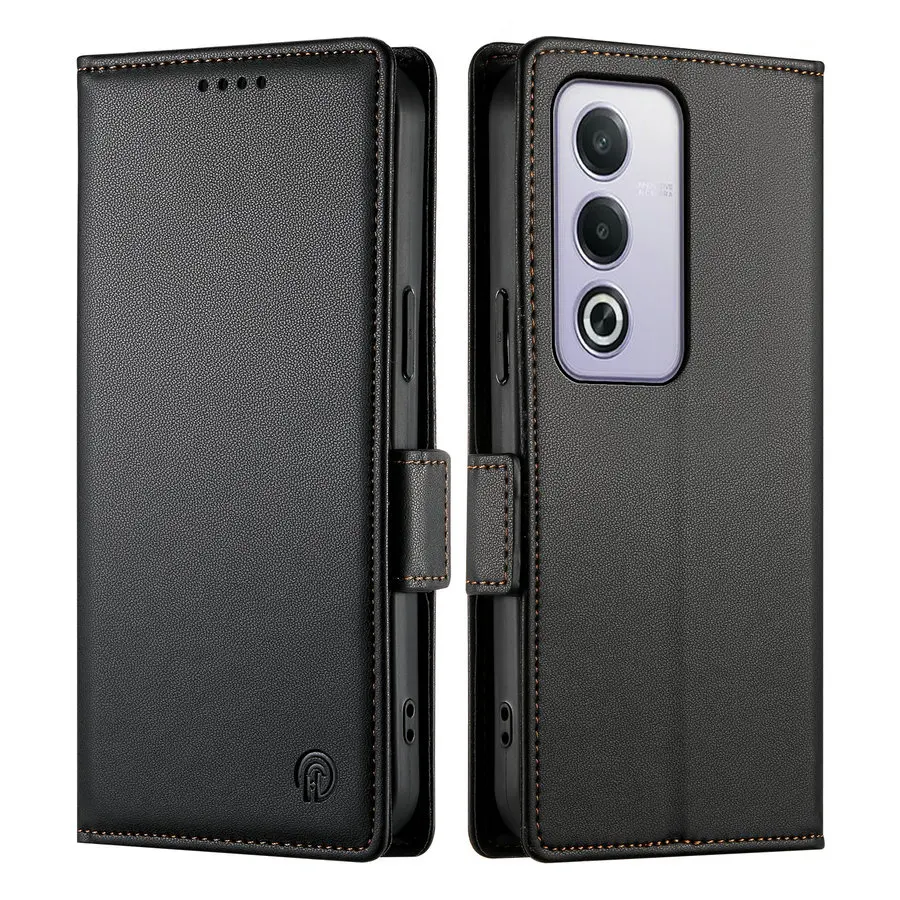 Leather Wallet Clam…